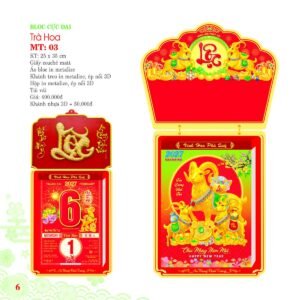Lịch Bloc Cực Đại 2027 MT Mẫu MT03 (25 x 35cm) Quà Tết Gia Đình Sum Vầy Ý Nghĩa in logo doanh nghiệp quà tặng Tết tại Quà Tặng Gia Dụng VN