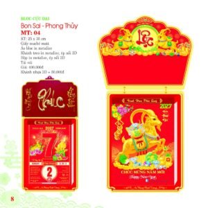 Lịch Bloc Cực Đại 2027 MT Mẫu MT04 (25 x 35cm) Quà Tết Gia Đình Sum Vầy Ý Nghĩa in logo doanh nghiệp quà tặng Tết tại Quà Tặng Gia Dụng VN