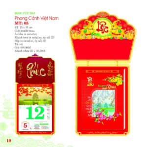 Lịch Bloc Cực Đại 2027 MT Mẫu MT05 (25 x 35cm) Quà Tết Gia Đình Sum Vầy Ý Nghĩa in logo doanh nghiệp quà tặng Tết tại Quà Tặng Gia Dụng VN