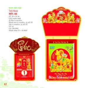 Lịch Bloc Siêu Đại 2027 MT Mẫu MT06 (20 x 30cm) Quà Tết Gia Đình Sum Vầy Ý Nghĩa in logo doanh nghiệp quà tặng Tết tại Quà Tặng Gia Dụng VN