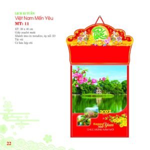 Lịch Bloc 2027 MT Mẫu MT11 (30 x 40cm) Quà Tết Gia Đình Sum Vầy Ý Nghĩa in logo doanh nghiệp quà tặng Tết tại Quà Tặng Gia Dụng VN