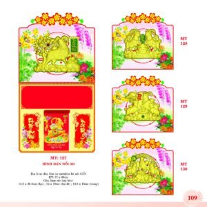 Bìa Lò Xo Dán Bloc 2027 MT Mẫu MT127 (37 x 68cm) Quà Tết Gia Đình Sum Vầy Ý Nghĩa in logo doanh nghiệp quà tặng Tết tại Quà Tặng Gia Dụng VN