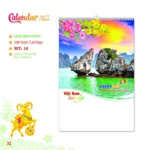 Lịch Treo Tường Lò Xo 2027 MT Mẫu MT16 (40 x 60cm) Quà Tết Gia Đình Sum Vầy Ý Nghĩa in logo doanh nghiệp quà tặng Tết tại Quà Tặng Gia Dụng VN