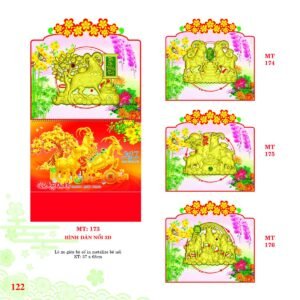 Lịch Treo Tường Lò Xo 2027 MT Mẫu MT176 (37 x 68cm) Quà Tết Gia Đình Sum Vầy Ý Nghĩa in logo doanh nghiệp quà tặng Tết tại Quà Tặng Gia Dụng VN