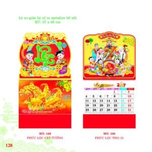 Lịch Treo Tường Lò Xo 2027 MT Mẫu MT189 (37 x 68cm) Quà Tết Gia Đình Sum Vầy Ý Nghĩa in logo doanh nghiệp quà tặng Tết tại Quà Tặng Gia Dụng VN