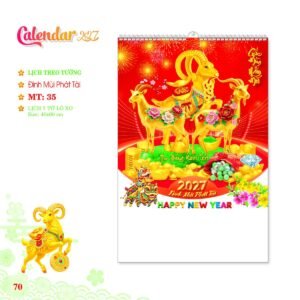 Lịch Treo Tường Lò Xo 2027 MT Mẫu MT35 (40 x 60cm) Quà Tết Gia Đình Sum Vầy Ý Nghĩa in logo doanh nghiệp quà tặng Tết tại Quà Tặng Gia Dụng VN