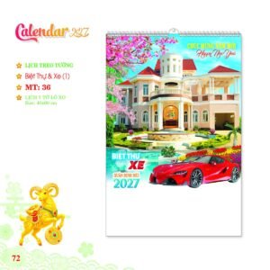 Lịch Treo Tường Lò Xo 2027 MT Mẫu MT36 (40 x 60cm) Quà Tết Gia Đình Sum Vầy Ý Nghĩa in logo doanh nghiệp quà tặng Tết tại Quà Tặng Gia Dụng VN