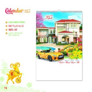 Lịch Treo Tường Lò Xo 2027 MT Mẫu MT37 (40 x 60cm) Quà Tết Gia Đình Sum Vầy Ý Nghĩa in logo doanh nghiệp quà tặng Tết tại Quà Tặng Gia Dụng VN