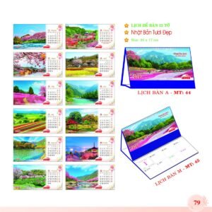 Lịch Để Bàn 2027 MT Mẫu MT44 (24 x 17cm) Quà Tết Gia Đình Sum Vầy Ý Nghĩa in logo doanh nghiệp quà tặng Tết tại Quà Tặng Gia Dụng VN