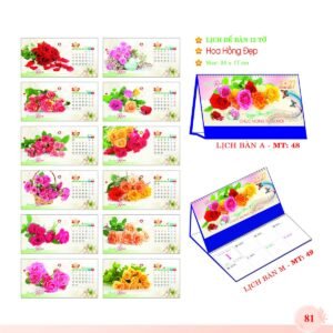 Lịch Để Bàn 2027 MT Mẫu MT48 (24 x 17cm) Quà Tết Gia Đình Sum Vầy Ý Nghĩa in logo doanh nghiệp quà tặng Tết tại Quà Tặng Gia Dụng VN