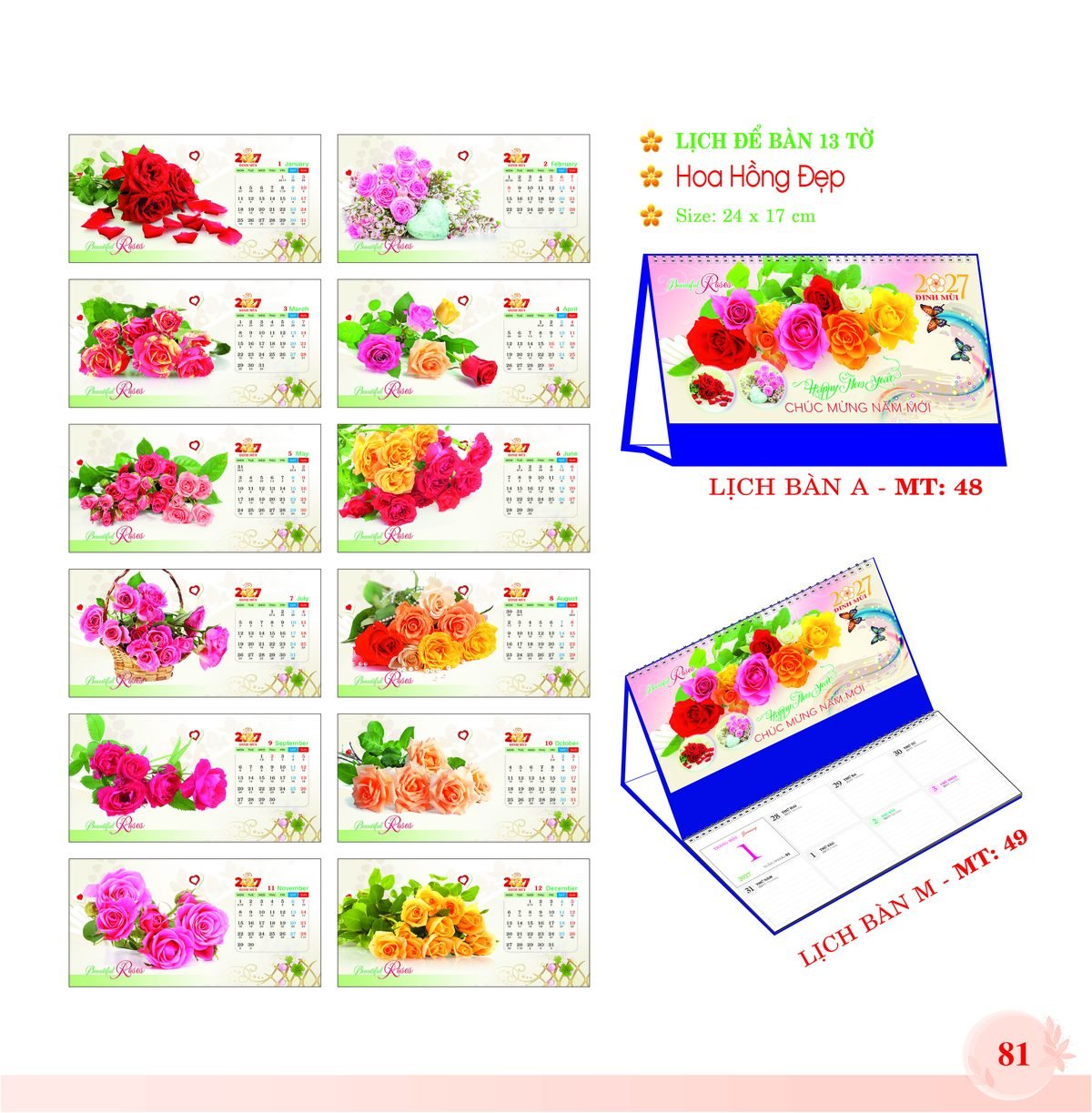Lịch Để Bàn 2027 MT Mẫu MT49 (24 x 17cm) Quà Tết Gia Đình Sum Vầy Ý Nghĩa Lịch Để Bàn 2027 MT Mẫu MT49 (24 x 17cm) Quà Tết Gia Đình Sum Vầy Ý Nghĩa in logo doanh nghiệp quà tặng Tết tại Quà Tặng Gia Dụng VN