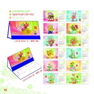 Lịch Để Bàn 2027 MT Mẫu MT50 (24 x 17cm) Quà Tết Gia Đình Sum Vầy Ý Nghĩa in logo doanh nghiệp quà tặng Tết tại Quà Tặng Gia Dụng VN