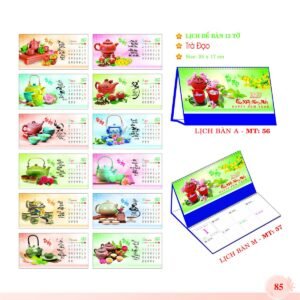 Lịch Để Bàn 2027 MT Mẫu MT56 (24 x 17cm) Quà Tết Gia Đình Sum Vầy Ý Nghĩa in logo doanh nghiệp quà tặng Tết tại Quà Tặng Gia Dụng VN