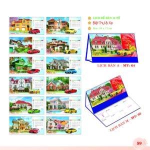 Lịch Để Bàn 2027 MT Mẫu MT64 (24 x 17cm) Quà Tết Gia Đình Sum Vầy Ý Nghĩa in logo doanh nghiệp quà tặng Tết tại Quà Tặng Gia Dụng VN