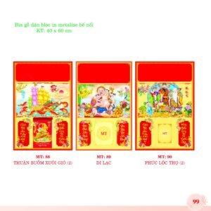 Bìa Lò Xo Dán Bloc 2027 MT Mẫu MT90 (40 x 60cm) Quà Tết Gia Đình Sum Vầy Ý Nghĩa in logo doanh nghiệp quà tặng Tết tại Quà Tặng Gia Dụng VN
