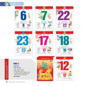 Lịch Bloc 2027 NB Mẫu NB10 (29 x 41 cm) Quà Tết Gia Đình Sum Vầy Ý Nghĩa in logo doanh nghiệp quà tặng Tết tại Quà Tặng Gia Dụng VN