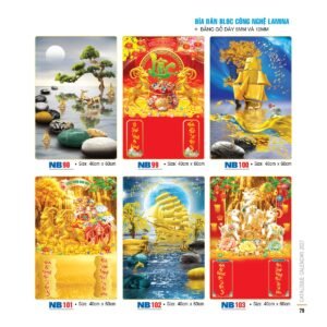 Bìa Lò Xo Dán Bloc 2027 NB Mẫu NB100 (37 x 68 cm) Quà Tết Gia Đình Sum Vầy Ý Nghĩa in logo doanh nghiệp quà tặng Tết tại Quà Tặng Gia Dụng VN