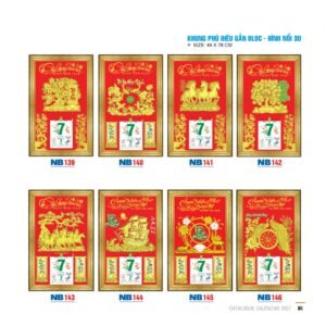 Lịch Bloc 2027 NB Mẫu NB141 (49  x  78 cm) Quà Tết Gia Đình Sum Vầy Ý Nghĩa in logo doanh nghiệp quà tặng Tết tại Quà Tặng Gia Dụng VN