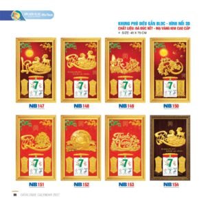 Lịch Bloc 2027 NB Mẫu NB148 (49 x 78cm) Quà Tết Gia Đình Sum Vầy Ý Nghĩa in logo doanh nghiệp quà tặng Tết tại Quà Tặng Gia Dụng VN