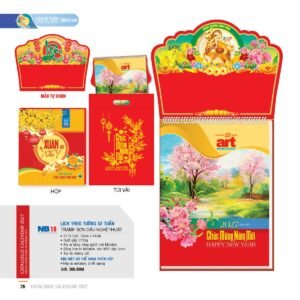 Lịch 52 Tuần 2027 NB Mẫu NB16 (30 x 41cm) Quà Tết Gia Đình Sum Vầy Ý Nghĩa in logo doanh nghiệp quà tặng Tết tại Quà Tặng Gia Dụng VN