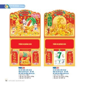 Lịch Treo Tường Lò Xo 2027 NB Mẫu NB221 (37 x 68cm) Quà Tết Gia Đình Sum Vầy Ý Nghĩa in logo doanh nghiệp quà tặng Tết tại Quà Tặng Gia Dụng VN