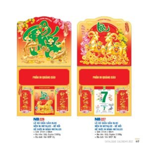 Lịch Treo Tường Lò Xo 2027 NB Mẫu NB226 (40 x 60 cm) Quà Tết Gia Đình Sum Vầy Ý Nghĩa in logo doanh nghiệp quà tặng Tết tại Quà Tặng Gia Dụng VN