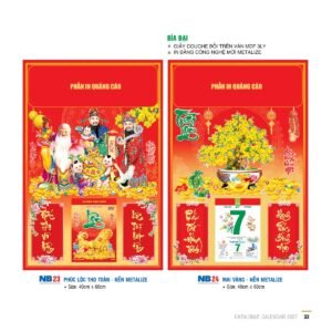 Lịch Bloc 2027 NB Mẫu NB23 (29 x 41 cm) Quà Tết Gia Đình Sum Vầy Ý Nghĩa in logo doanh nghiệp quà tặng Tết tại Quà Tặng Gia Dụng VN