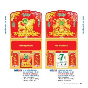 Lịch Treo Tường Lò Xo 2027 NB Mẫu NB230D (40 x 60 cm) Quà Tết Gia Đình Sum Vầy Ý Nghĩa in logo doanh nghiệp quà tặng Tết tại Quà Tặng Gia Dụng VN