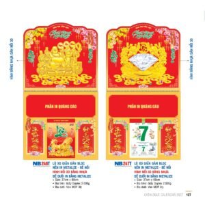 Lịch Treo Tường Lò Xo 2027 NB Mẫu NB247T (40 x 60 cm) Quà Tết Gia Đình Sum Vầy Ý Nghĩa in logo doanh nghiệp quà tặng Tết tại Quà Tặng Gia Dụng VN