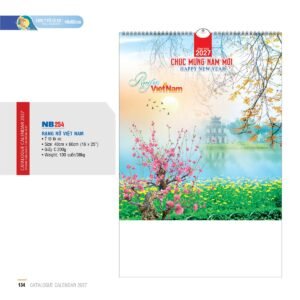 Lịch Treo Tường Lò Xo 2027 NB Mẫu NB254 (40 x 60 cm) Quà Tết Gia Đình Sum Vầy Ý Nghĩa in logo doanh nghiệp quà tặng Tết tại Quà Tặng Gia Dụng VN