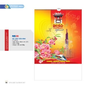 Lịch Treo Tường Lò Xo 2027 NB Mẫu NB255 (16 x 25 cm) Quà Tết Gia Đình Sum Vầy Ý Nghĩa in logo doanh nghiệp quà tặng Tết tại Quà Tặng Gia Dụng VN