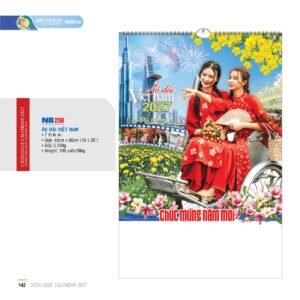 Lịch Treo Tường Lò Xo 2027 NB Mẫu NB258 (16 x 25 cm) Quà Tết Gia Đình Sum Vầy Ý Nghĩa in logo doanh nghiệp quà tặng Tết tại Quà Tặng Gia Dụng VN
