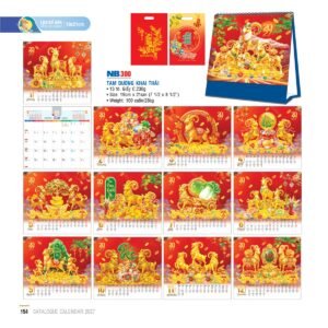 Lịch Để Bàn 2027 NB Mẫu NB300 (19 x 21cm) Quà Tết Gia Đình Sum Vầy Ý Nghĩa in logo doanh nghiệp quà tặng Tết tại Quà Tặng Gia Dụng VN