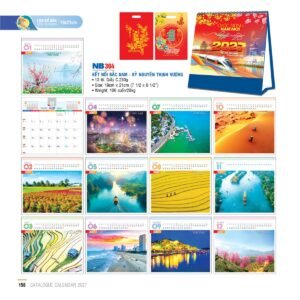 Lịch Bloc 2027 NB Mẫu NB304 (19 x 21cm) Quà Tết Gia Đình Sum Vầy Ý Nghĩa in logo doanh nghiệp quà tặng Tết tại Quà Tặng Gia Dụng VN