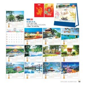 Lịch Bloc 2027 NB Mẫu NB305 (29 x 41 cm) Quà Tết Gia Đình Sum Vầy Ý Nghĩa in logo doanh nghiệp quà tặng Tết tại Quà Tặng Gia Dụng VN