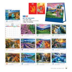 Lịch Bloc 2027 NB Mẫu NB307 (29 x 41 cm) Quà Tết Gia Đình Sum Vầy Ý Nghĩa in logo doanh nghiệp quà tặng Tết tại Quà Tặng Gia Dụng VN