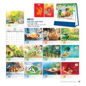 Lịch Bloc 2027 NB Mẫu NB309 (31 x 202 cm) Quà Tết Gia Đình Sum Vầy Ý Nghĩa in logo doanh nghiệp quà tặng Tết tại Quà Tặng Gia Dụng VN