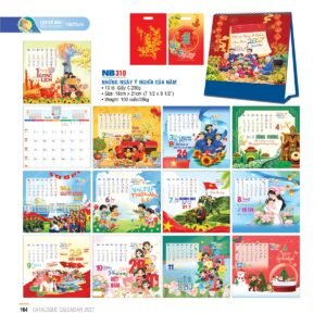 Lịch Bloc 2027 NB Mẫu NB310 (19 x 21cm) Quà Tết Gia Đình Sum Vầy Ý Nghĩa in logo doanh nghiệp quà tặng Tết tại Quà Tặng Gia Dụng VN