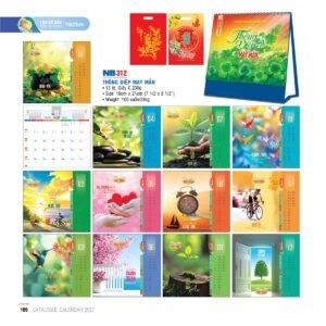Lịch Bloc 2027 NB Mẫu NB312 (19 x 21cm) Quà Tết Gia Đình Sum Vầy Ý Nghĩa in logo doanh nghiệp quà tặng Tết tại Quà Tặng Gia Dụng VN