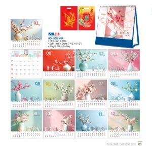 Lịch Bloc 2027 NB Mẫu NB318 (29 x 41 cm) Quà Tết Gia Đình Sum Vầy Ý Nghĩa in logo doanh nghiệp quà tặng Tết tại Quà Tặng Gia Dụng VN