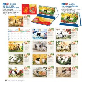 Lịch Để Bàn 2027 NB Mẫu NB321 (16 x 24 cm) Quà Tết Gia Đình Sum Vầy Ý Nghĩa in logo doanh nghiệp quà tặng Tết tại Quà Tặng Gia Dụng VN