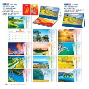 Lịch Để Bàn 2027 NB Mẫu NB325 (18 x 15 cm) Quà Tết Gia Đình Sum Vầy Ý Nghĩa in logo doanh nghiệp quà tặng Tết tại Quà Tặng Gia Dụng VN