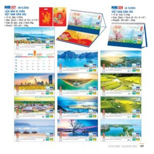 Lịch Để Bàn 2027 NB Mẫu NB328 (16 x 24 cm) Quà Tết Gia Đình Sum Vầy Ý Nghĩa in logo doanh nghiệp quà tặng Tết tại Quà Tặng Gia Dụng VN