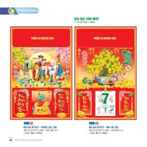Lịch Bìa Treo 2027 NB Mẫu NB33 (40 x 60cm) Quà Tết Gia Đình Sum Vầy Ý Nghĩa in logo doanh nghiệp quà tặng Tết tại Quà Tặng Gia Dụng VN
