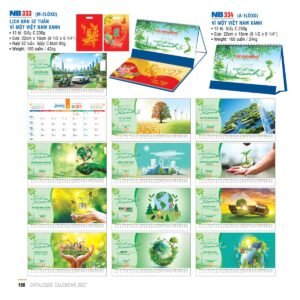 Lịch Để Bàn 2027 NB Mẫu NB334 (16 x 24 cm) Quà Tết Gia Đình Sum Vầy Ý Nghĩa in logo doanh nghiệp quà tặng Tết tại Quà Tặng Gia Dụng VN