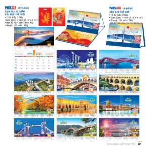 Lịch Để Bàn 2027 NB Mẫu NB335 (16 x 24 cm) Quà Tết Gia Đình Sum Vầy Ý Nghĩa in logo doanh nghiệp quà tặng Tết tại Quà Tặng Gia Dụng VN