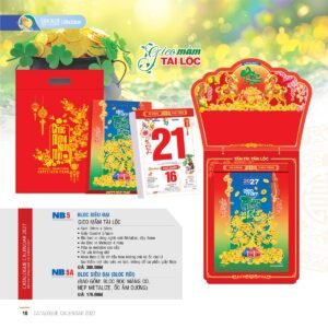 Lịch Bloc Siêu Đại 2027 NB Mẫu NB5A (20 x 30cm) Quà Tết Gia Đình Sum Vầy Ý Nghĩa in logo doanh nghiệp quà tặng Tết tại Quà Tặng Gia Dụng VN