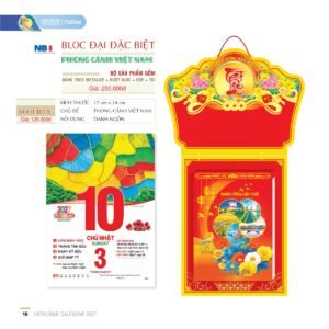 Lịch Bloc Đại Đặc Biệt 2027 NB Mẫu NB8 (17 x 24cm) Quà Tết Gia Đình Sum Vầy Ý Nghĩa in logo doanh nghiệp quà tặng Tết tại Quà Tặng Gia Dụng VN
