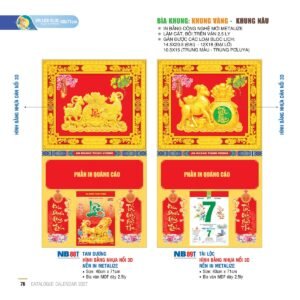 Lịch Bìa Treo 2027 NB Mẫu NB89T (40 x 71cm) Quà Tết Gia Đình Sum Vầy Ý Nghĩa in logo doanh nghiệp quà tặng Tết tại Quà Tặng Gia Dụng VN