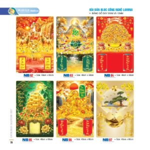 Bìa Lò Xo Dán Bloc 2027 NB Mẫu NB95 (40 x 60cm) Quà Tết Gia Đình Sum Vầy Ý Nghĩa in logo doanh nghiệp quà tặng Tết tại Quà Tặng Gia Dụng VN
